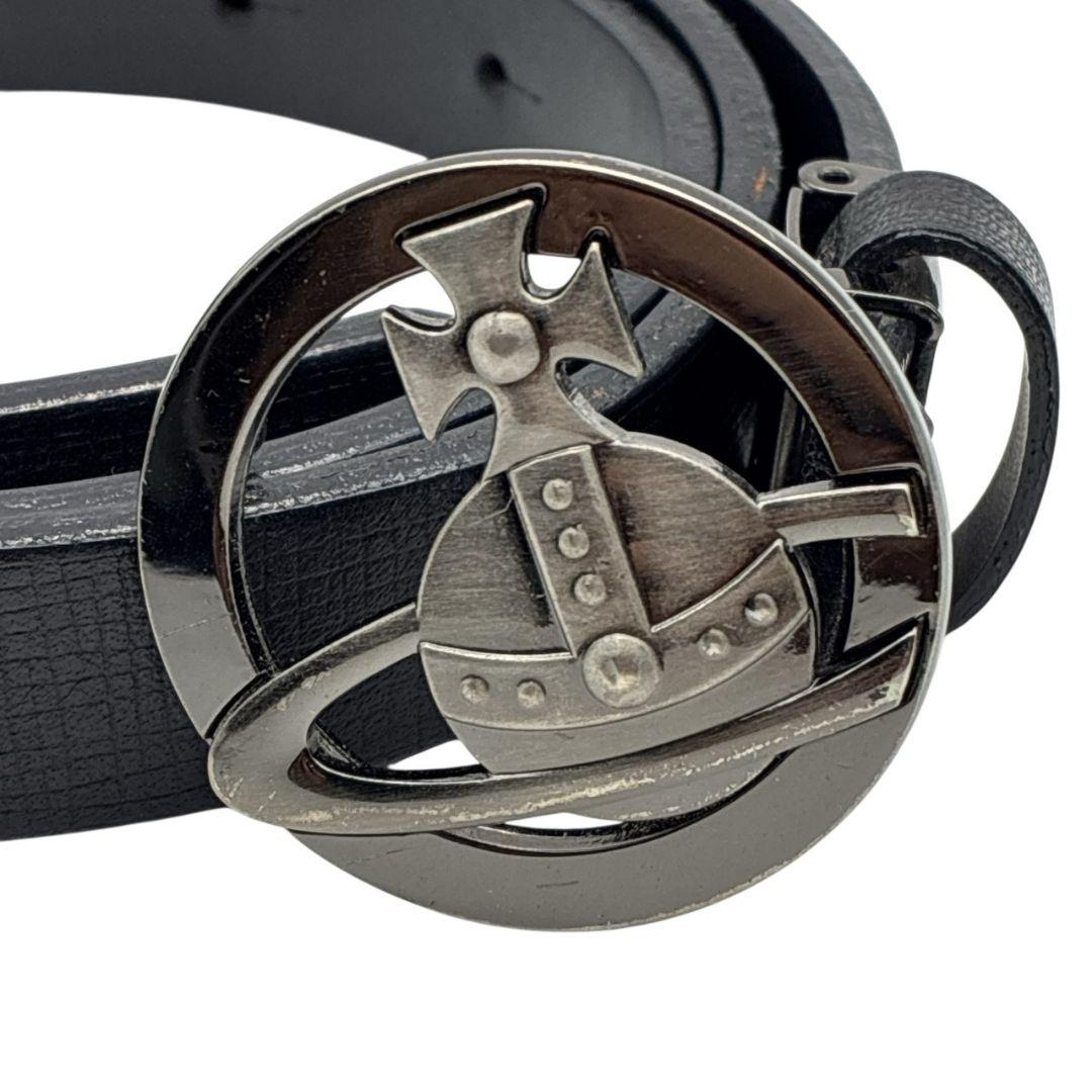 【美品】ヴィヴィアンウエストウッド レザーベルト オーヴ バックル