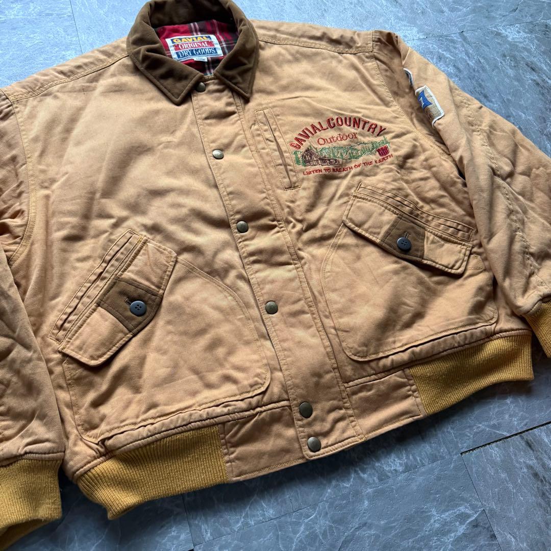 GAVIAL 短丈　ドリズラージャケット　裏地チェック　ヴィンテージ