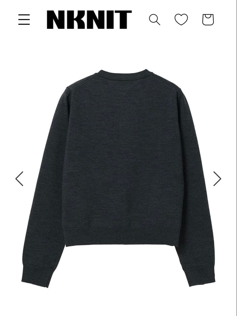 トップス NKNIT logo KNIT cardigan