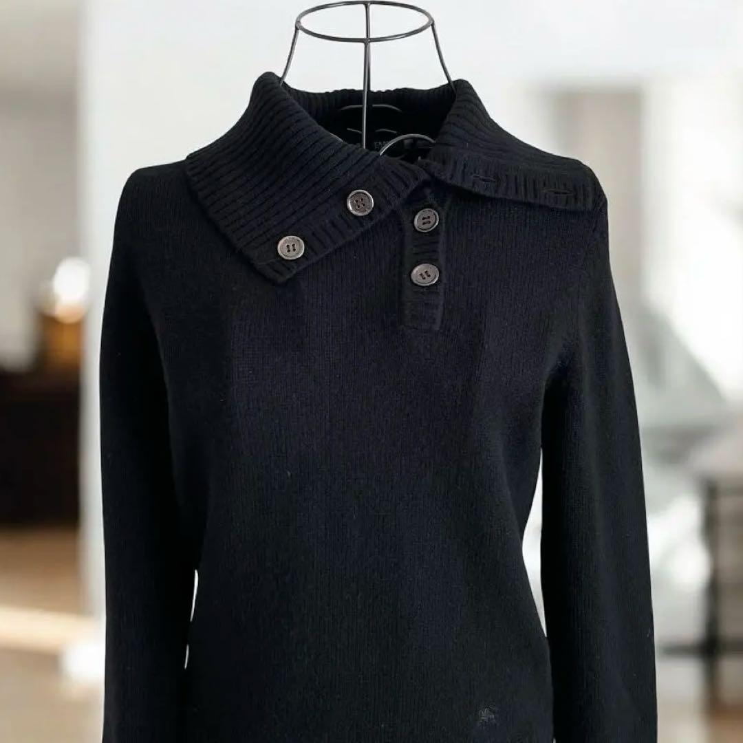 BURBERRYLONDON バーバリーロンドン ニット カシミヤ黒1レディース