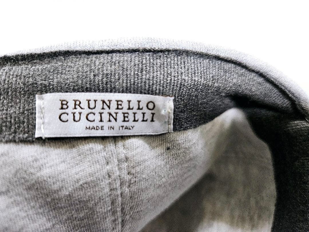 R*I様 BRUNELLO CUCINELLI コットンキャップ キャップ グレ