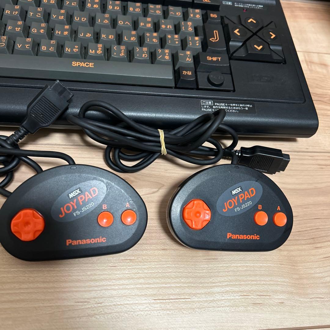MSX2本体 Panasonic FS-A1 アダプタ、ジョイパッド2個付き