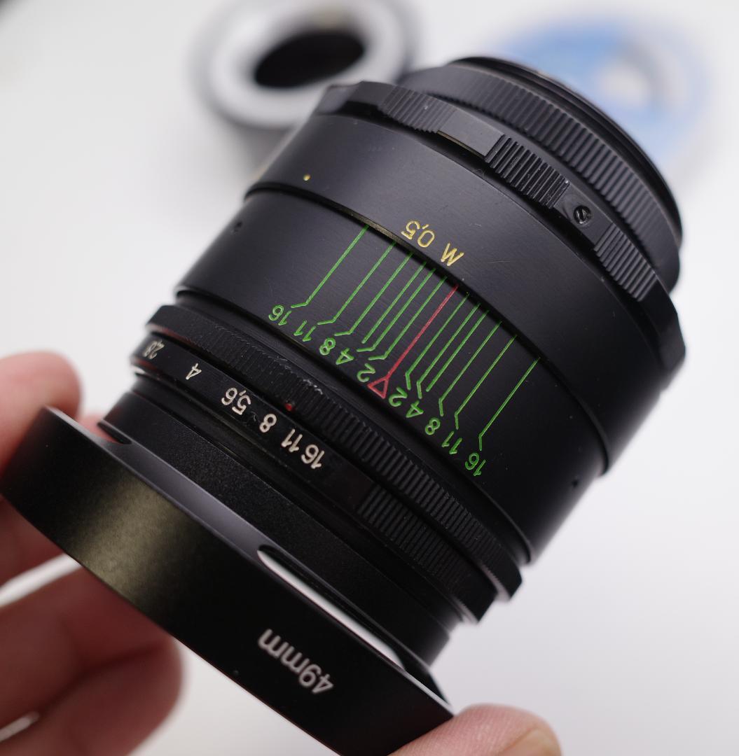 55 未使用　ぐるぐるボケレンズ　ヘリオス　44-2　M42アダプター付