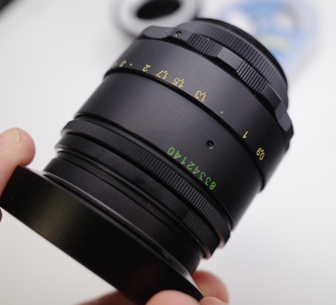 55 未使用　ぐるぐるボケレンズ　ヘリオス　44-2　M42アダプター付