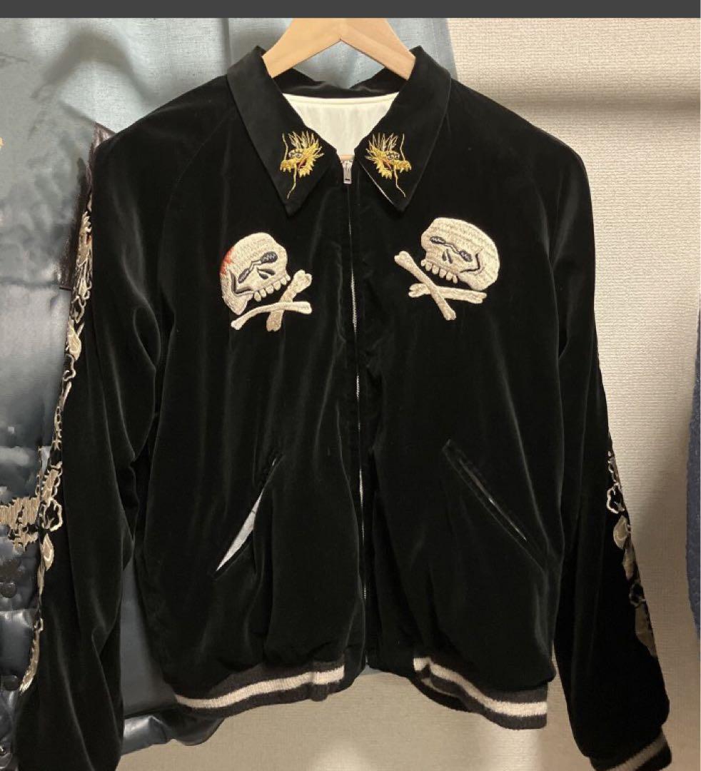 テーラー東洋 スカジャン 港商スペシャル 別珍 髑髏 スカル 大Lヴィンテージ