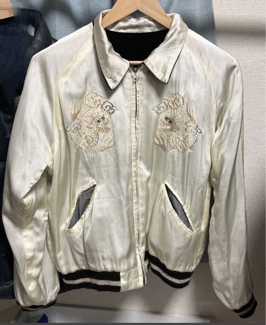 テーラー東洋 スカジャン 港商スペシャル 別珍 髑髏 スカル 大Lヴィンテージ