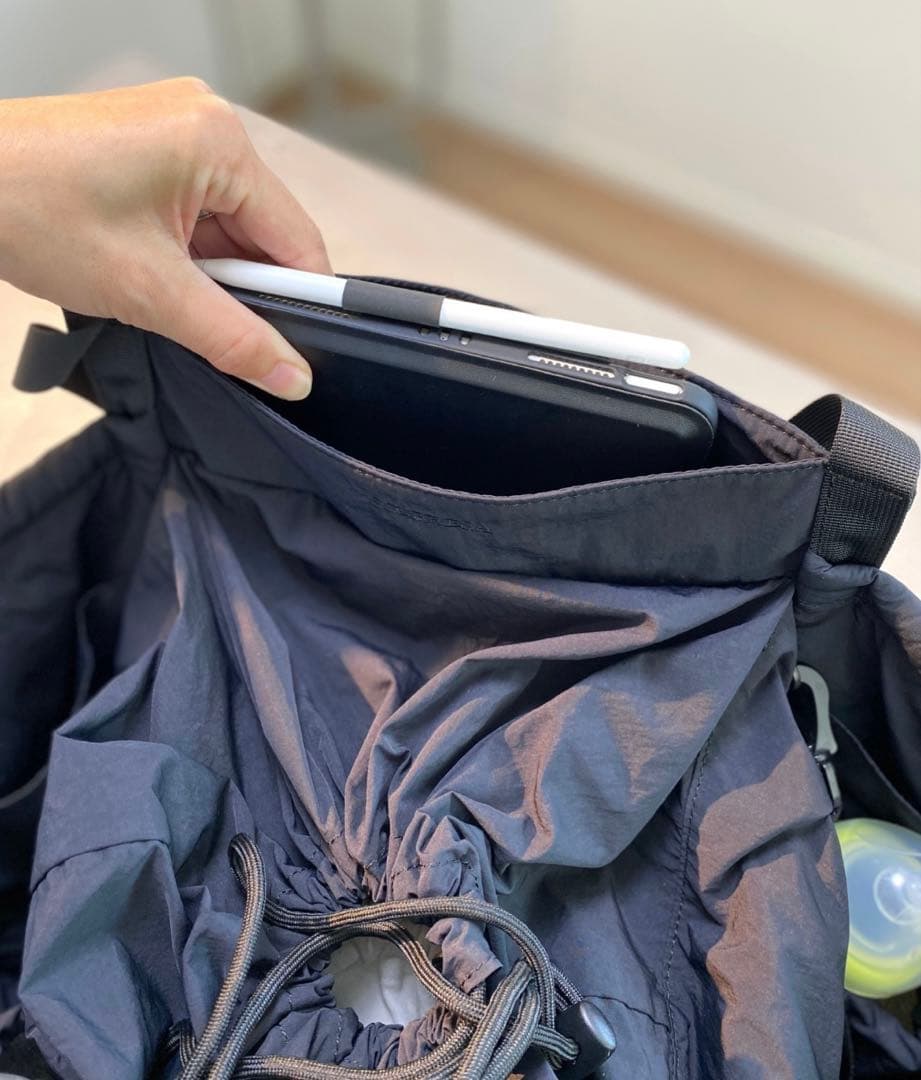 SOLPRESA ブラック Mサイズ マザーズバッグ