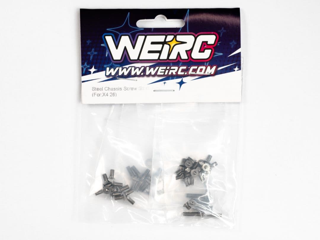 WEiRC XRAY X4 2026 1.2mmスチールシャーシ+専用ビスセット