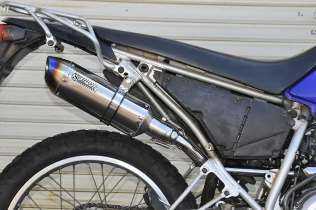 専用ヤマハ XTZ125 スリップオン異形 モタード SUS ブルー