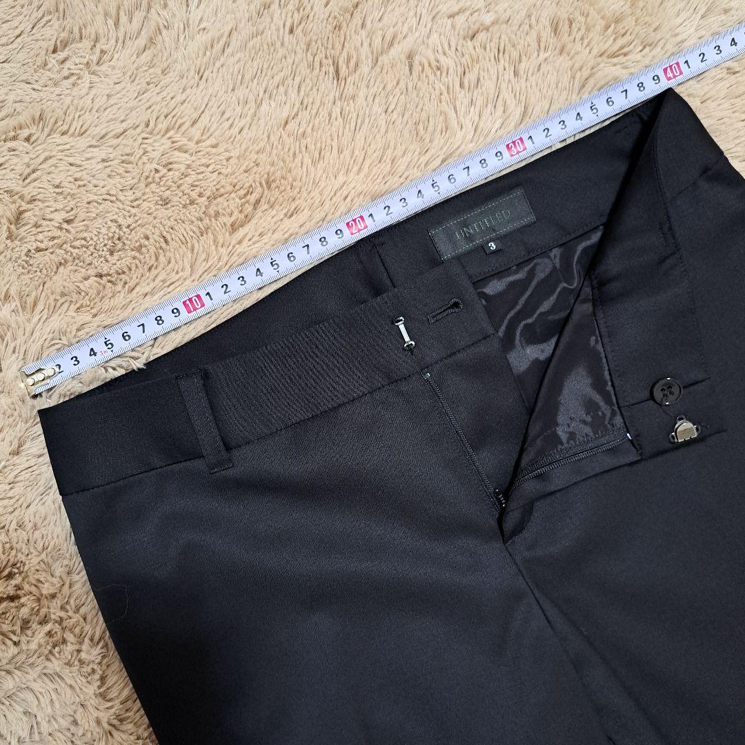 UNTITLEDアンタイトルセットアップパンツスーツ　無地　黒【L】