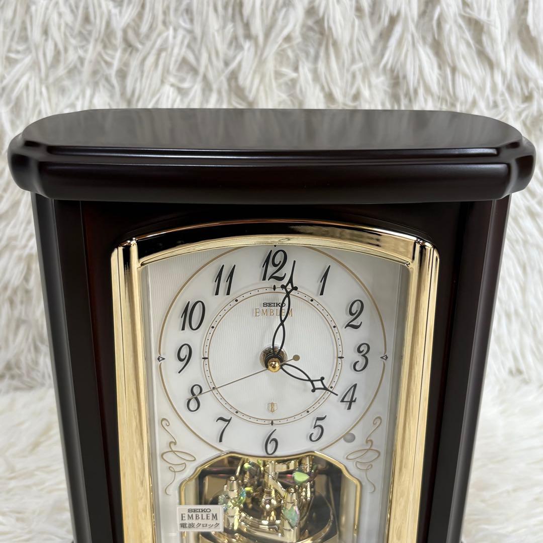 ✨未使用品✨ SEIKO エンブレム 電波置き時計 HW582B 2025.1