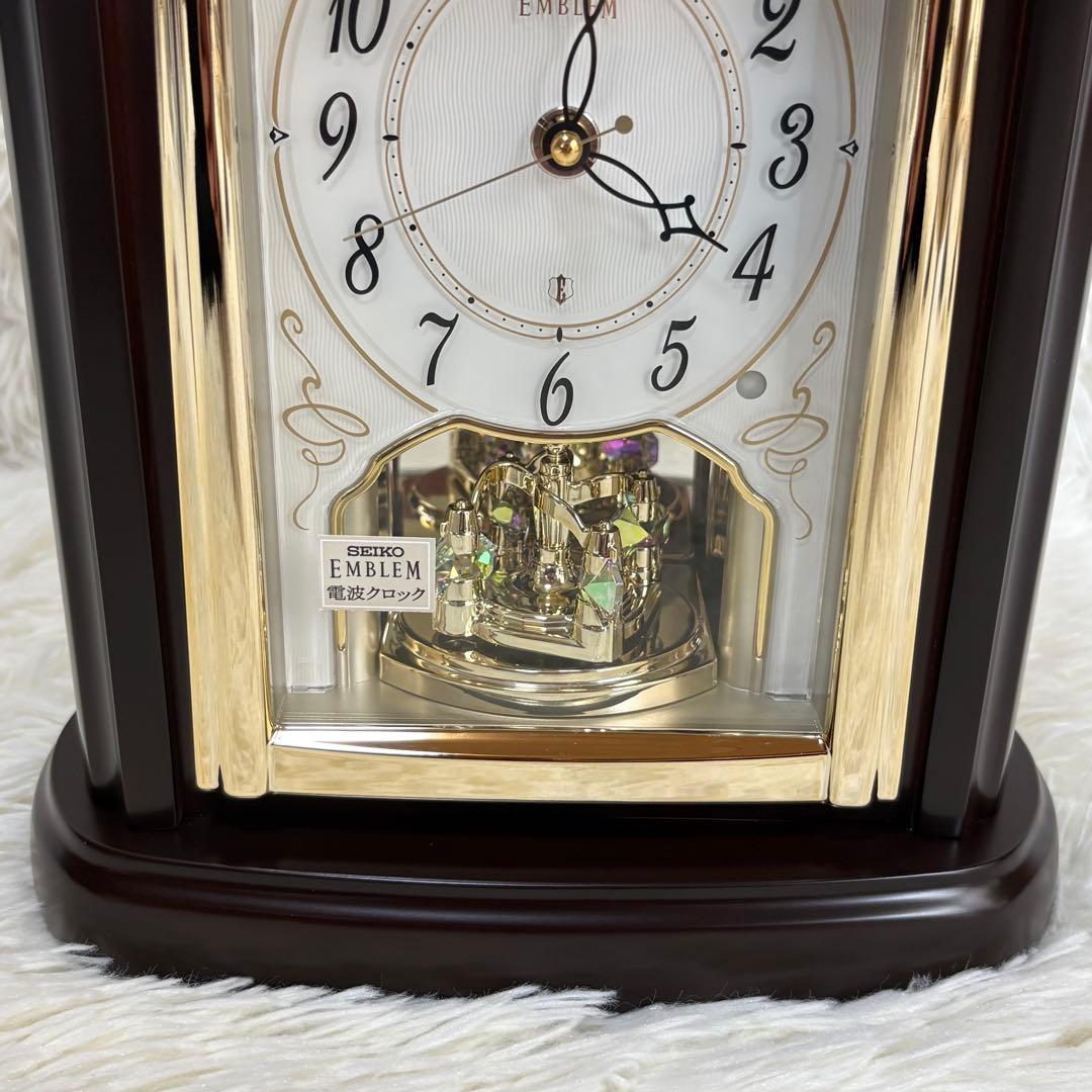 ✨未使用品✨ SEIKO エンブレム 電波置き時計 HW582B 2025.1
