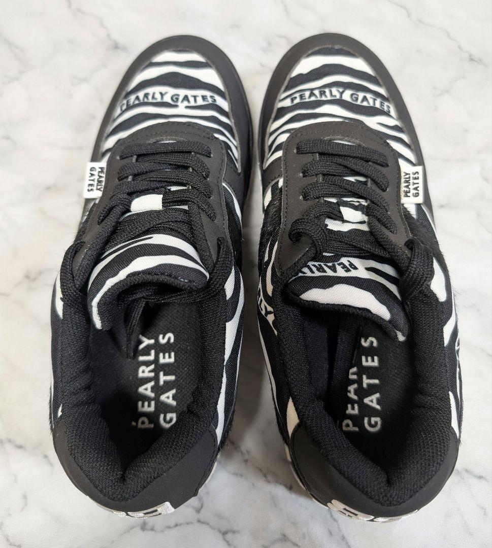 週末最終値下げ【PEARLY GATES 】ゼブラ柄 ゴルフシューズ☆25cm