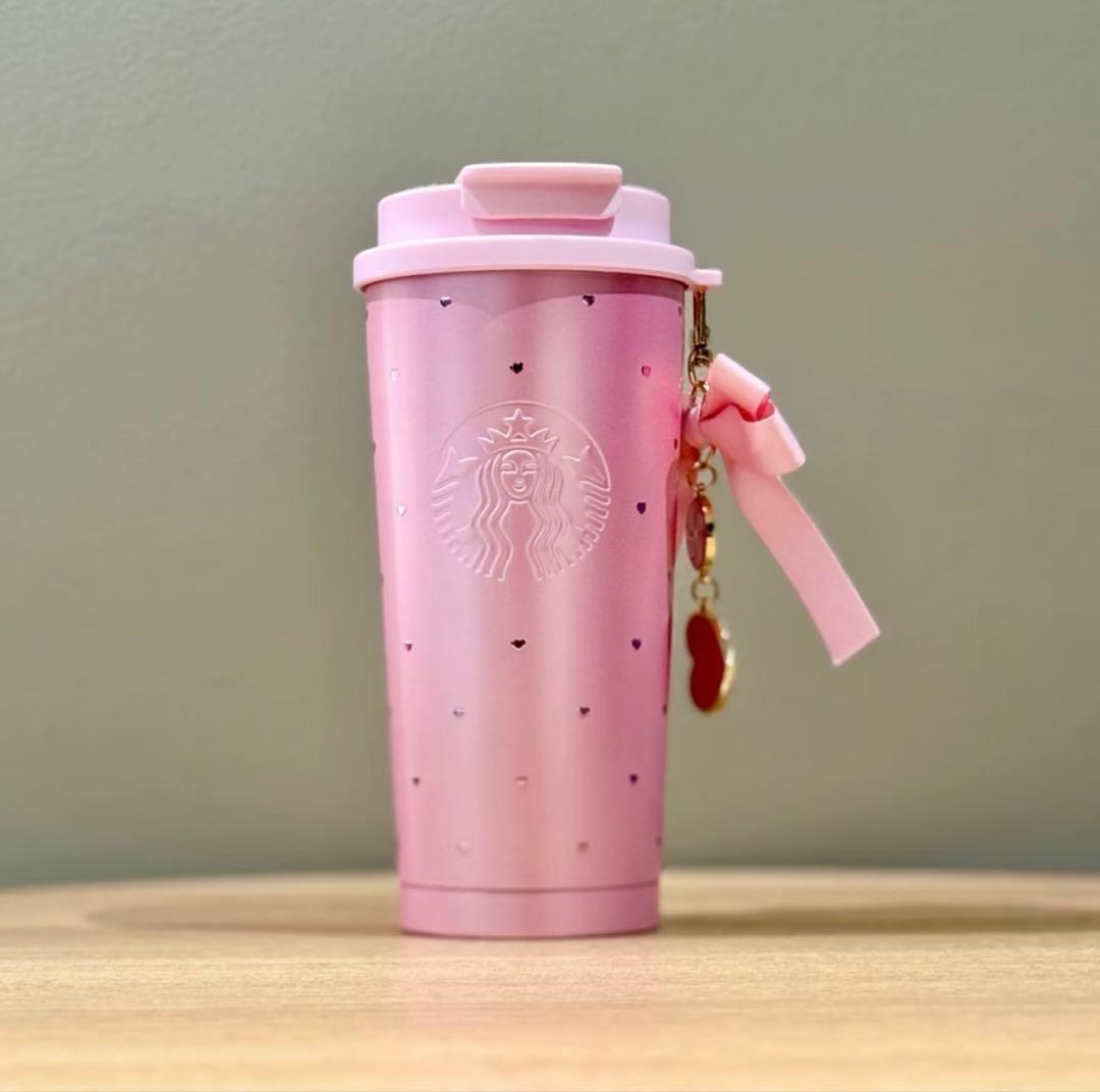 中国スターバックス　ステンレスタンブラー　ラインストーン　バレンタイン　②