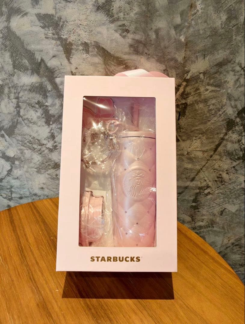 中国スターバックス　ステンレスタンブラー　ラインストーン　バレンタイン　②