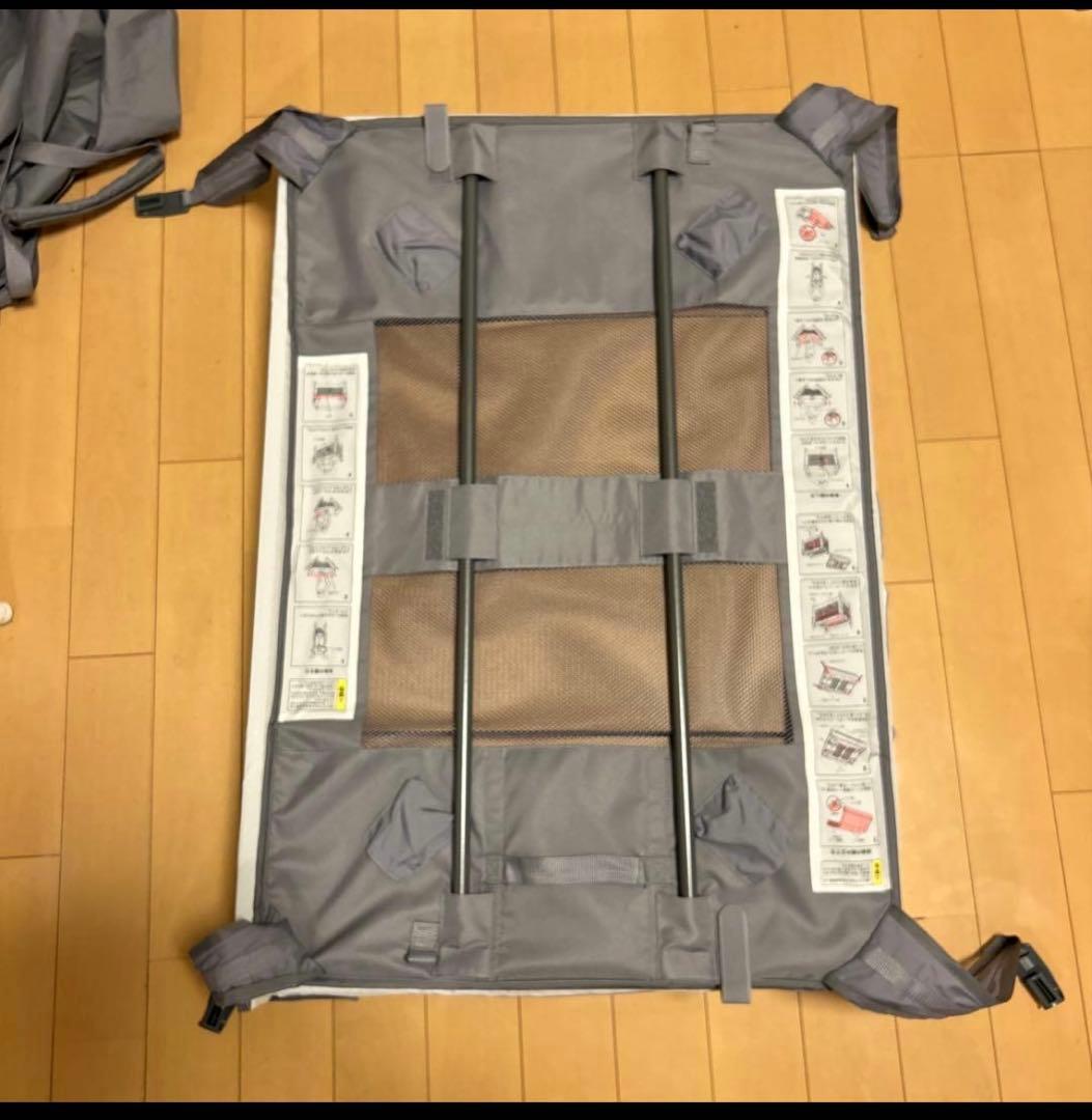 Aprica ココネルエアー プラス AB グレー 折畳み ベビーベッド