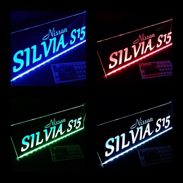 シルビア② LEDアクリルプレート 内装 ライト S13 S14 S15 日産