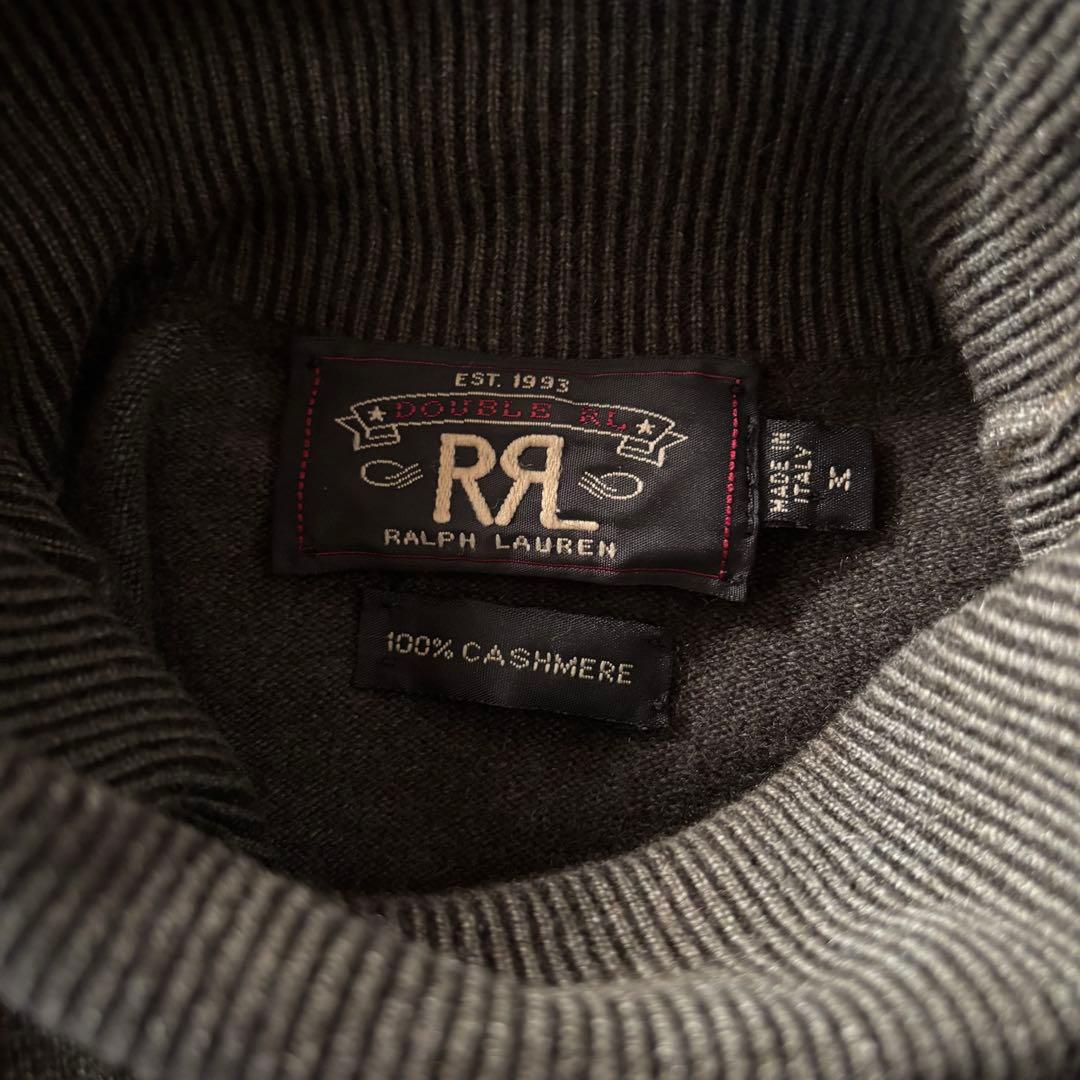 イタリア製　RRL ダブルアールエル　カシミヤ100 タートルネック　M