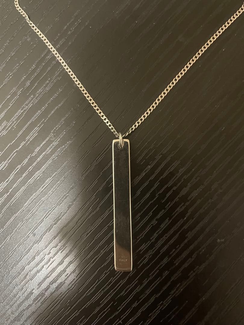 Mignon Margiela シルバー バー ネックレス