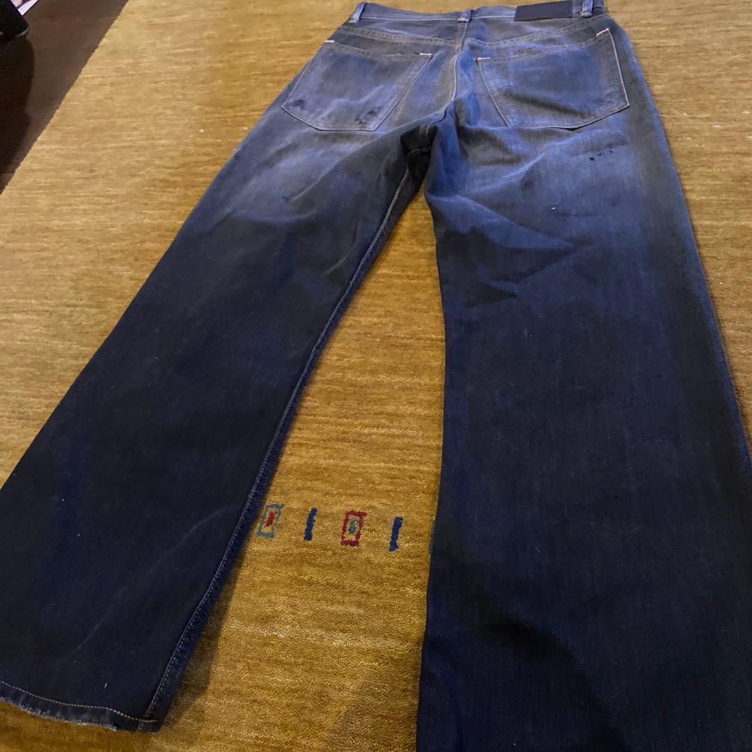 Acne Studios ダークブルーワイドレッグデニム