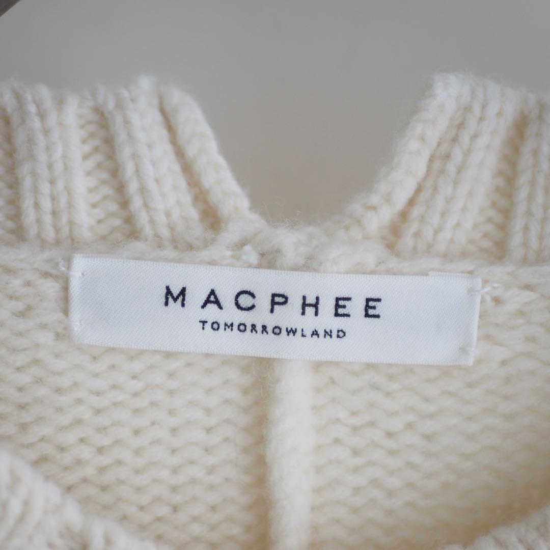 【美品✨】MACPHEE ラムカシミヤ クルーネック ニット トゥモローランド