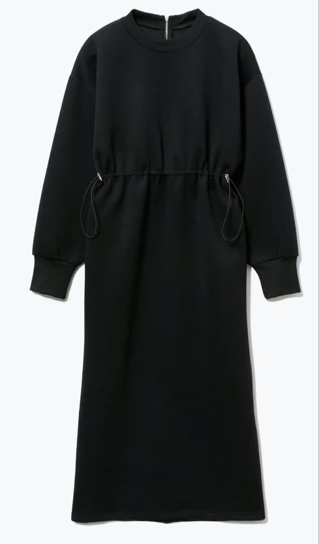 BAKUNEテックスウェット ワンピース コンフォートテックウェア ブラック