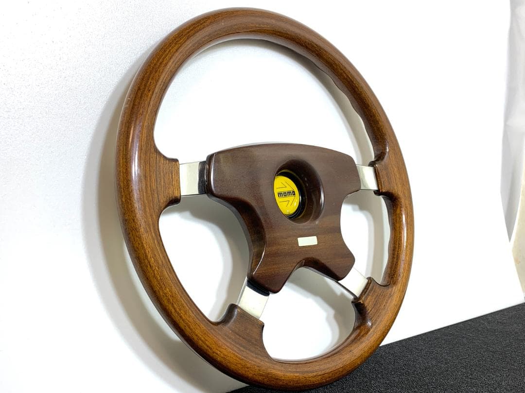 モモ アストラ ウッド ステアリング 36パイ ホーンボタン付 希少 美品