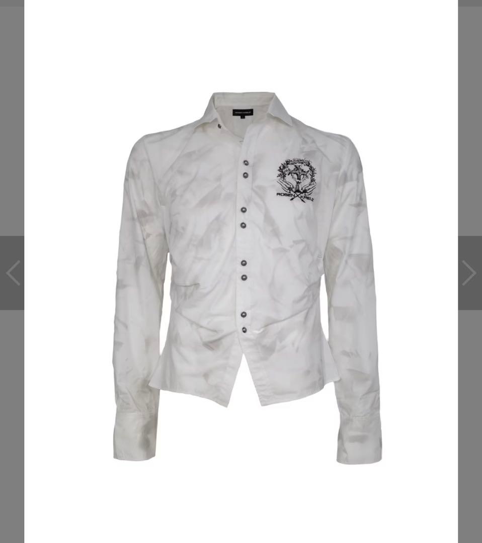 【Rosen Kreuz】BACK CROSS CROPPED SHIRT