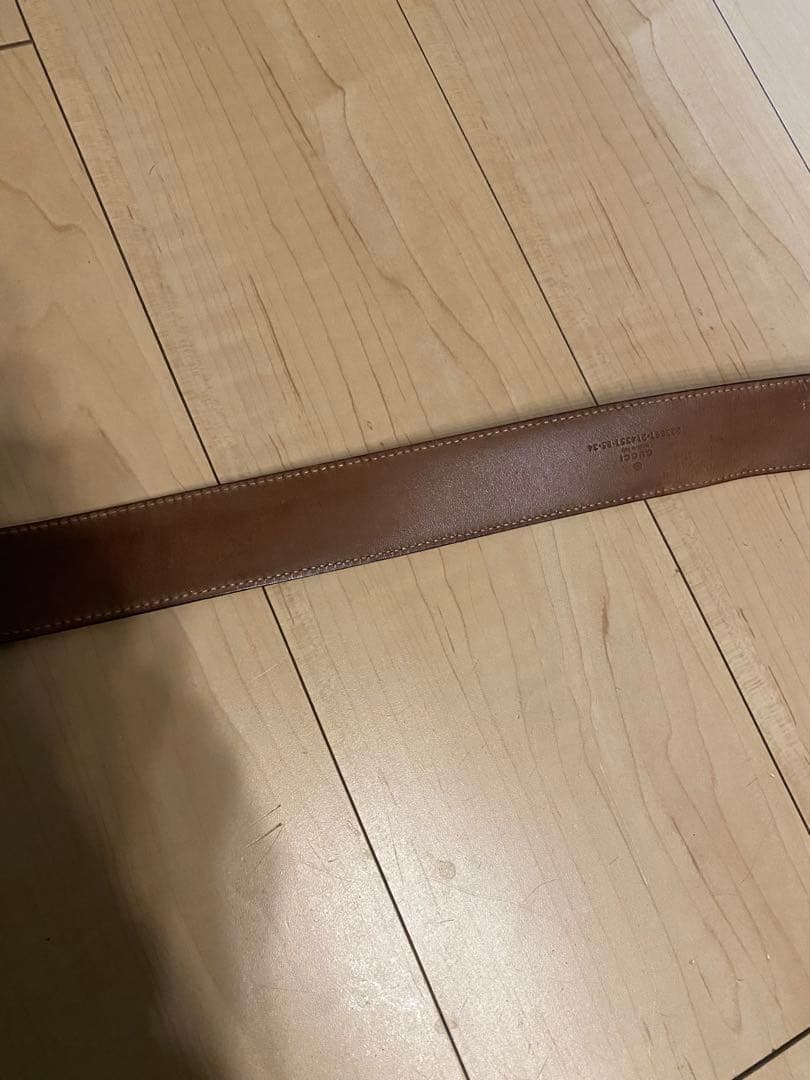 GUCCI GG インプリメ　インターロッキン　ブラック レザーベルト 美品