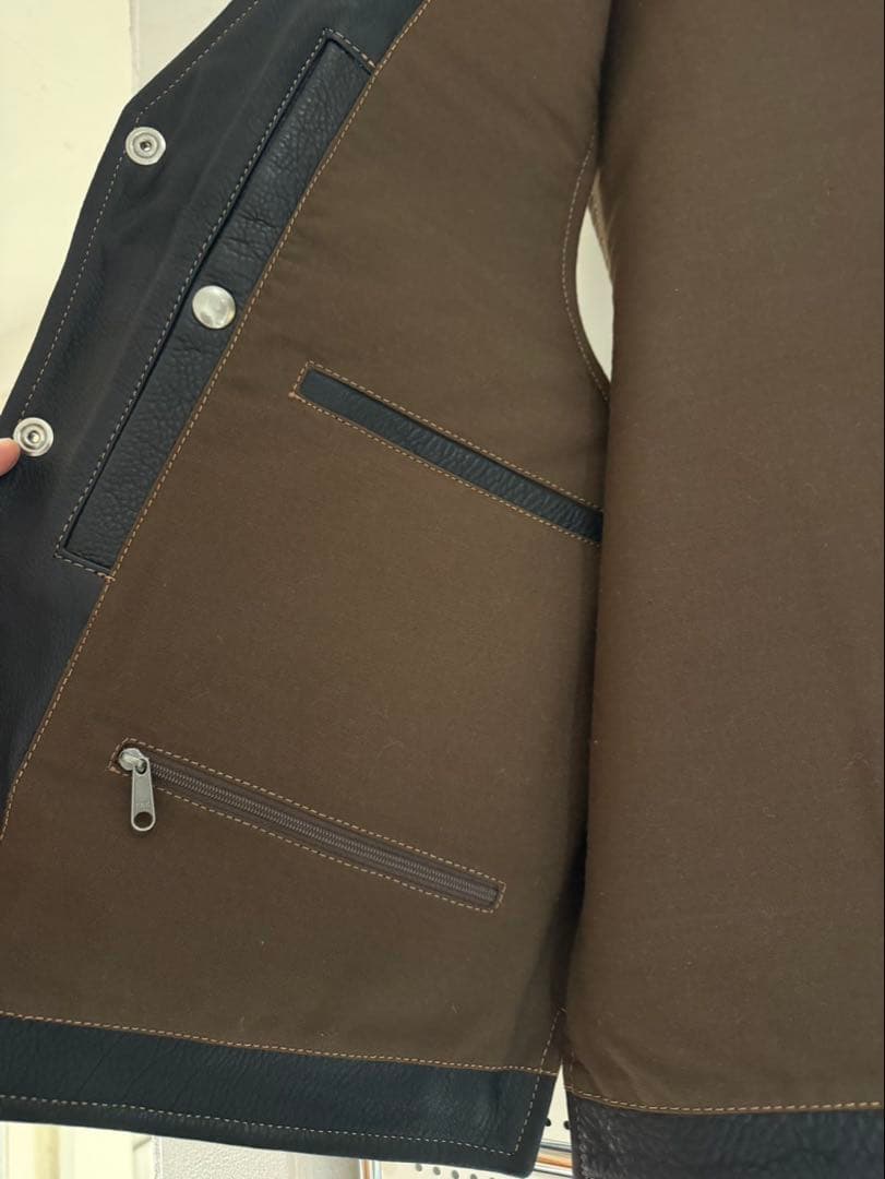 美品 CORONADO LEATHER コロナドレザー　USA ベスト バイソン