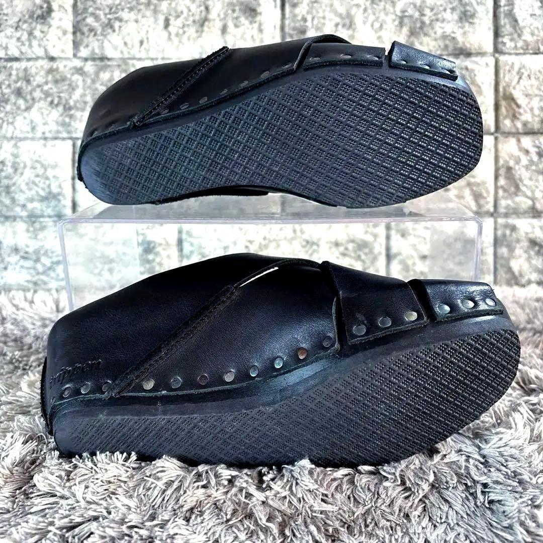 極美品❣️trippen トリッペン レザー サンダル ウェッジソール スタッズ