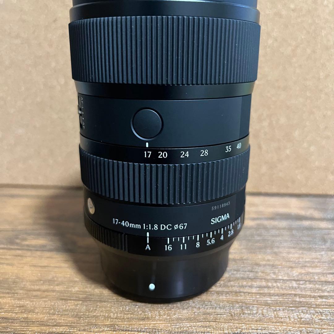 SIGMA ART 17-40mm F1.8 DC X Mount フィルター付