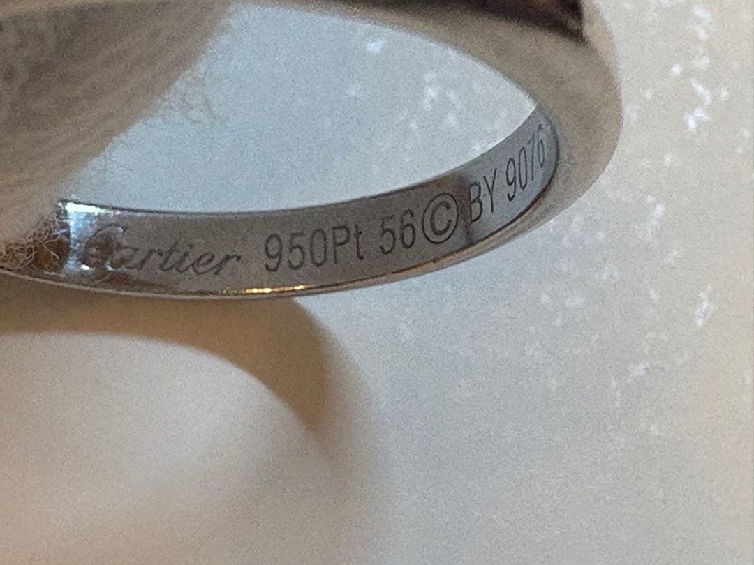 Cartier プラチナリング 950刻印　サイズ56