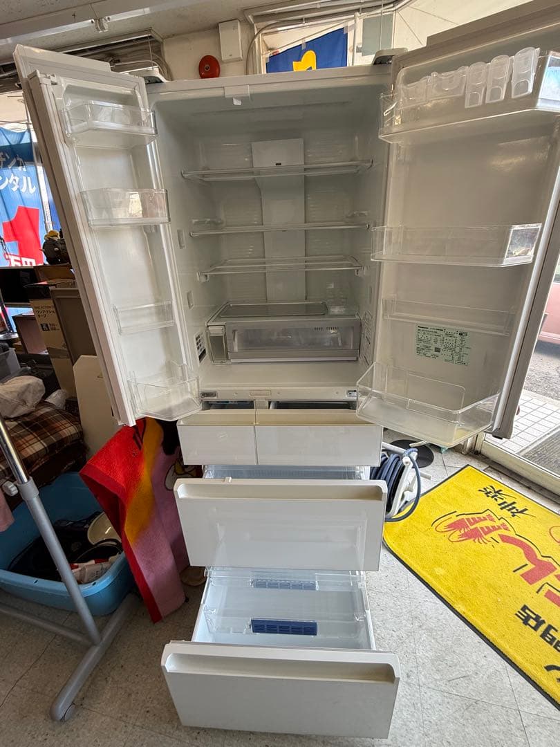 （宮城発）Panasonic NR-F506HPX-W形 6ドア冷凍・冷蔵庫