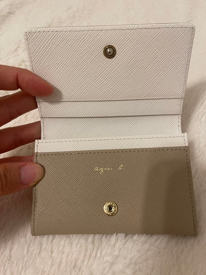 未使用！Agnes b. ベージュ 名刺入れ
