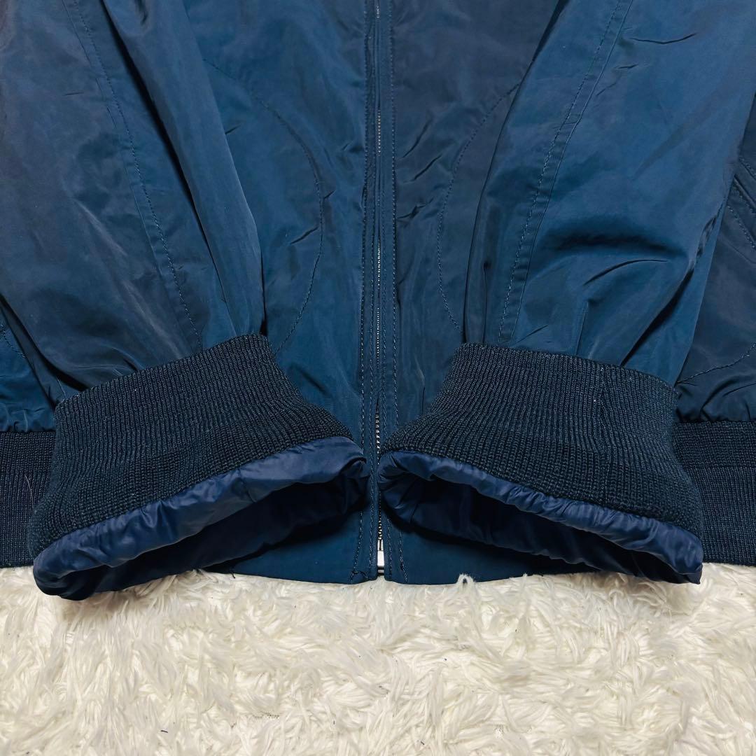 美品 ポロ ラルフローレン ハリントンジャケット 紺 スウィングトップ G9