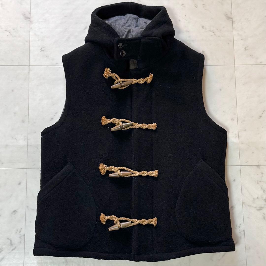 JELADO ダッフルベスト ウール アルパカブランドライナー ブラック L