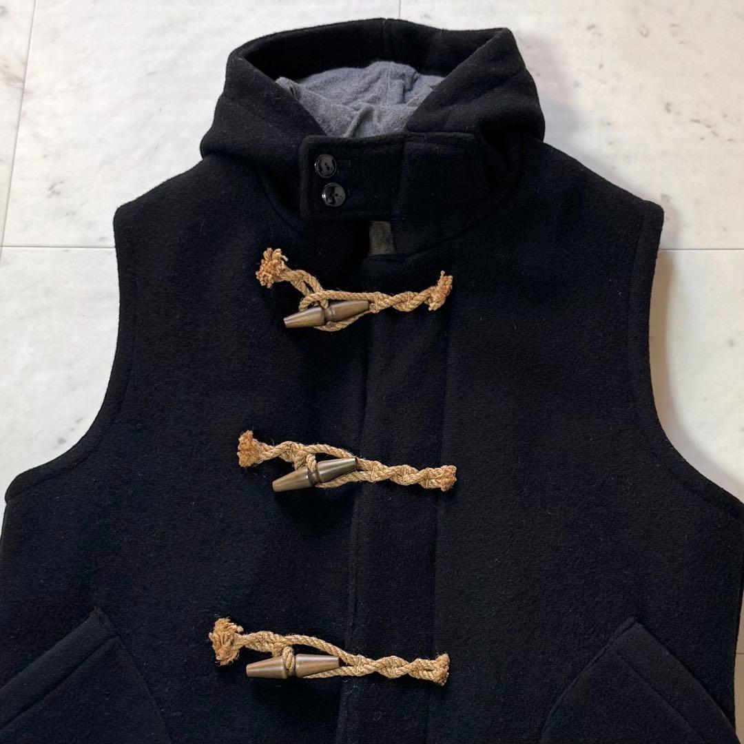 JELADO ダッフルベスト ウール アルパカブランドライナー ブラック L