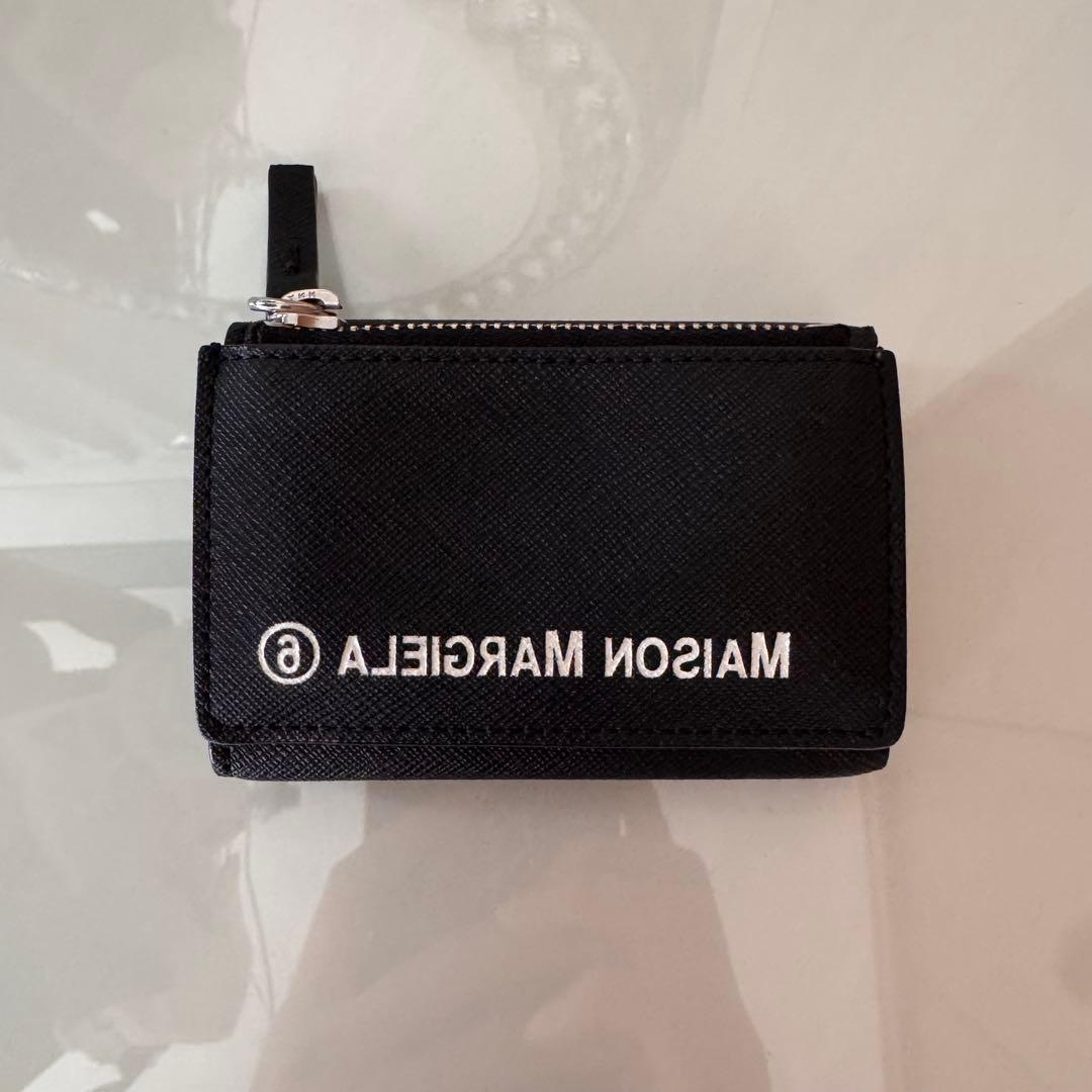 Maison Margiela MM6 ブラック三つ折り財布