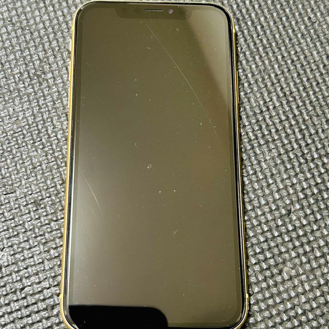 美品　iPhone xr 128GB イエロー 本体　SIMロック解除済み