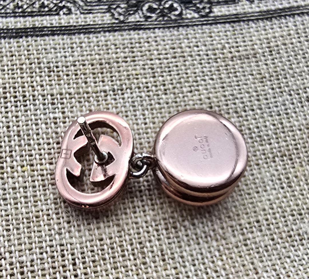 【超レア廃盤美品】GUCCI カラーストーン インターロッキングG ピアス