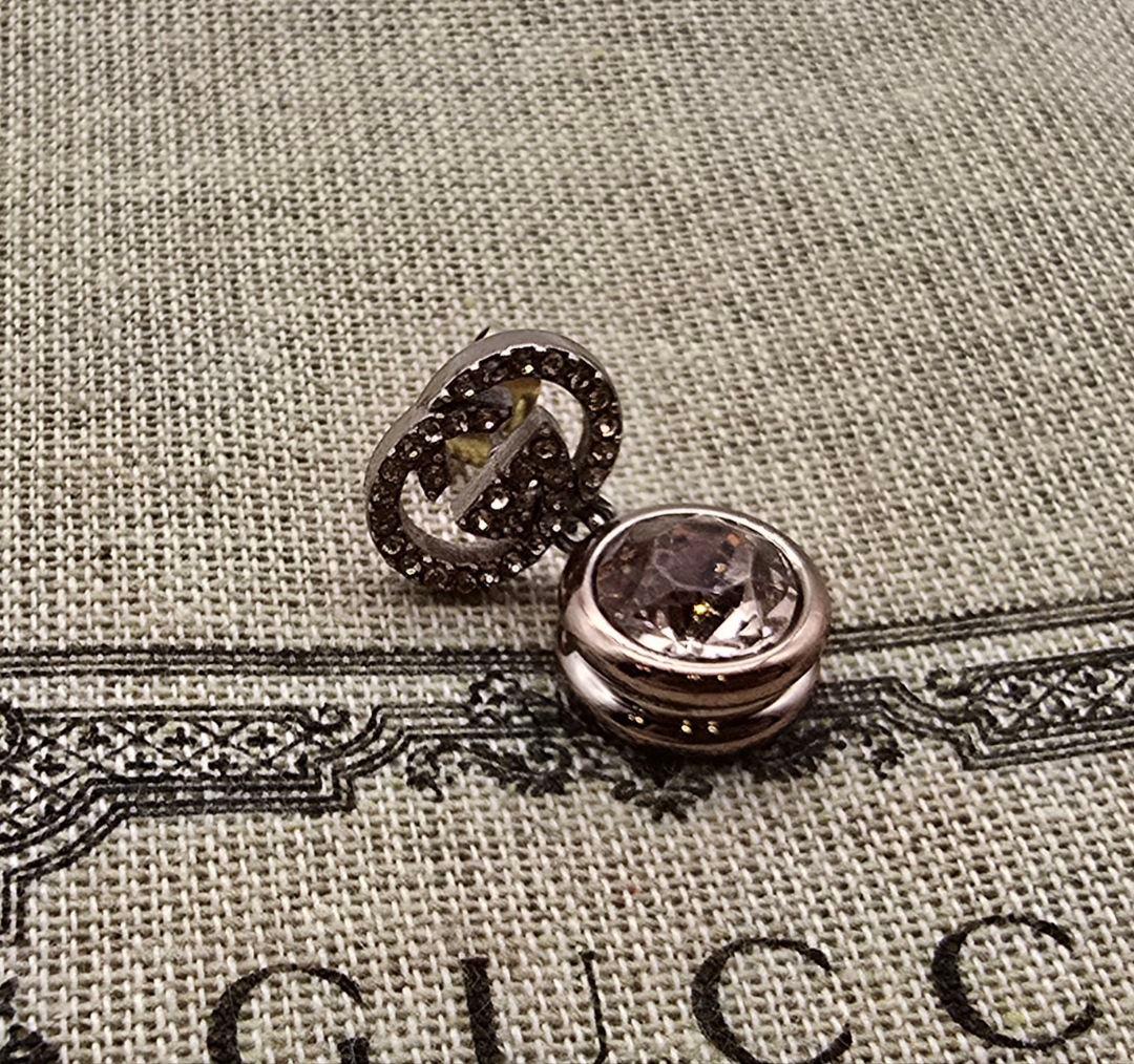 【超レア廃盤美品】GUCCI カラーストーン インターロッキングG ピアス