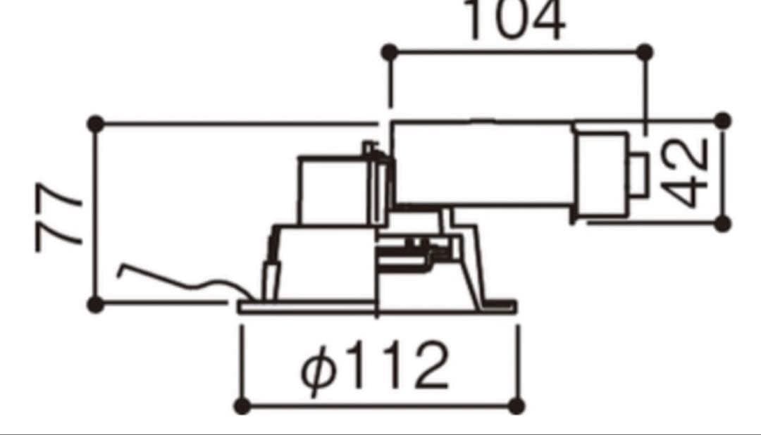 Panasonic LED ダウンライト LGB72411LE1 1個