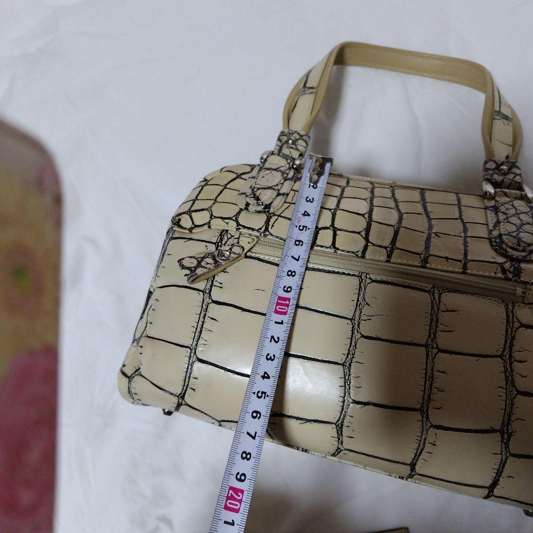 JRA　クロコダイル ミニボストン　ハンドバッグ