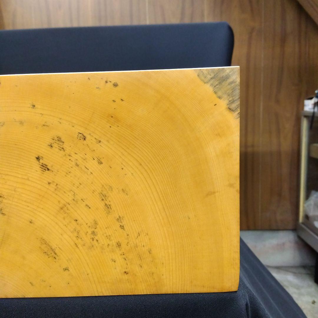 【国産　本榧　5寸碁盤　木表　脚なし】