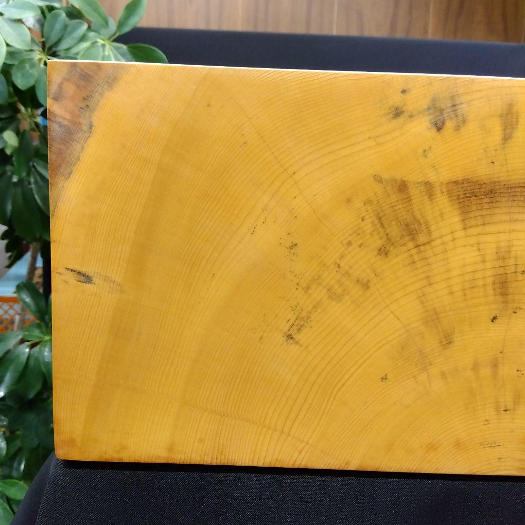 【国産　本榧　5寸碁盤　木表　脚なし】