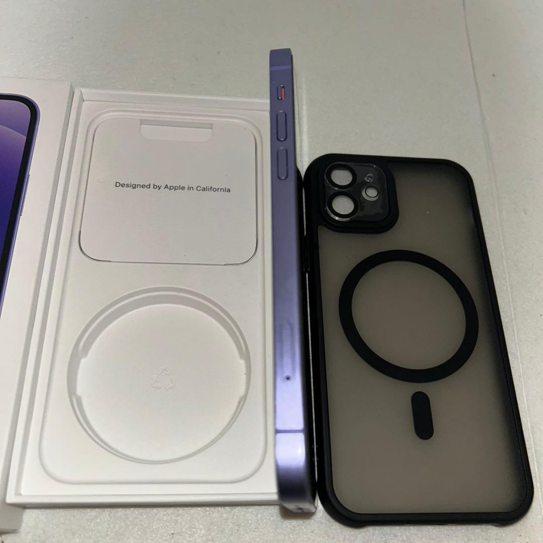 Apple iPhone 12 パープル 64GB ケース フィルム付き