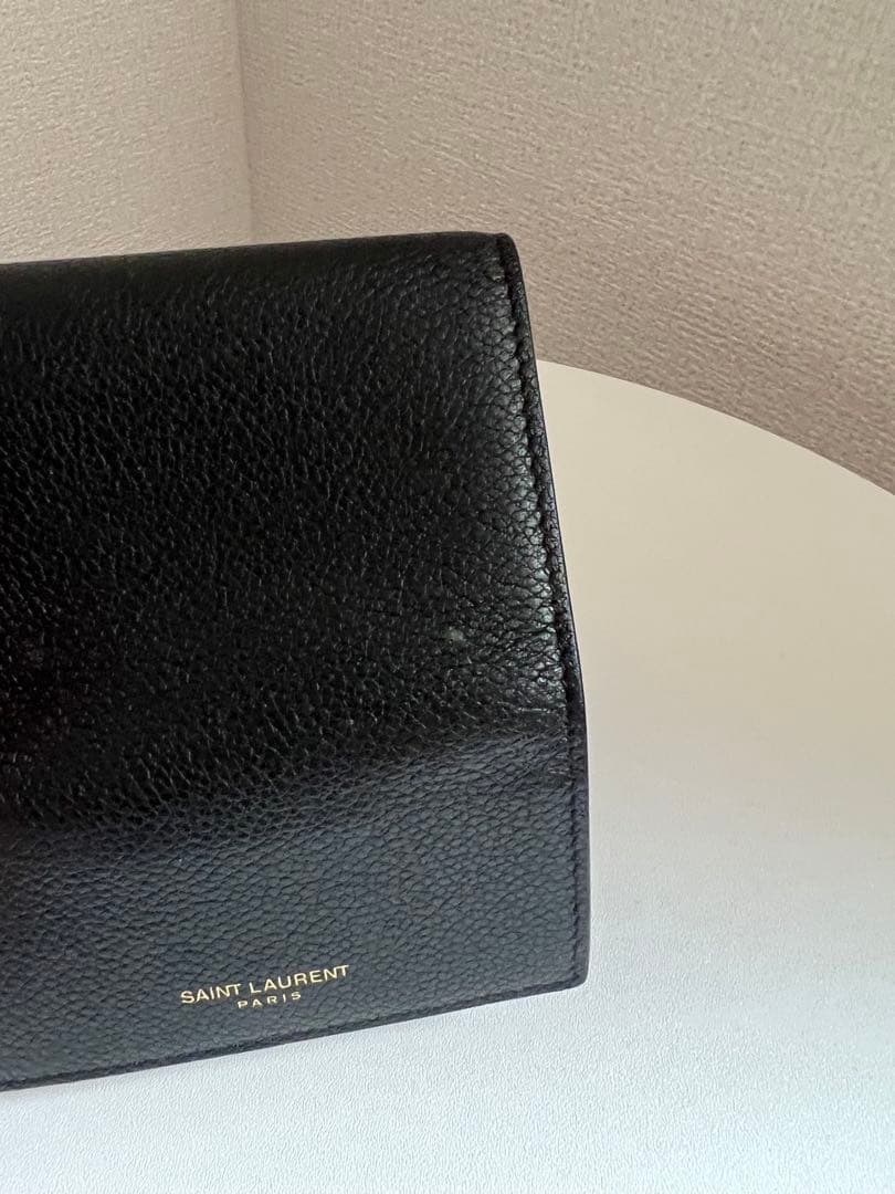 【はなげふらいあ】SAINT LAURENT ブラック レザー キーケース