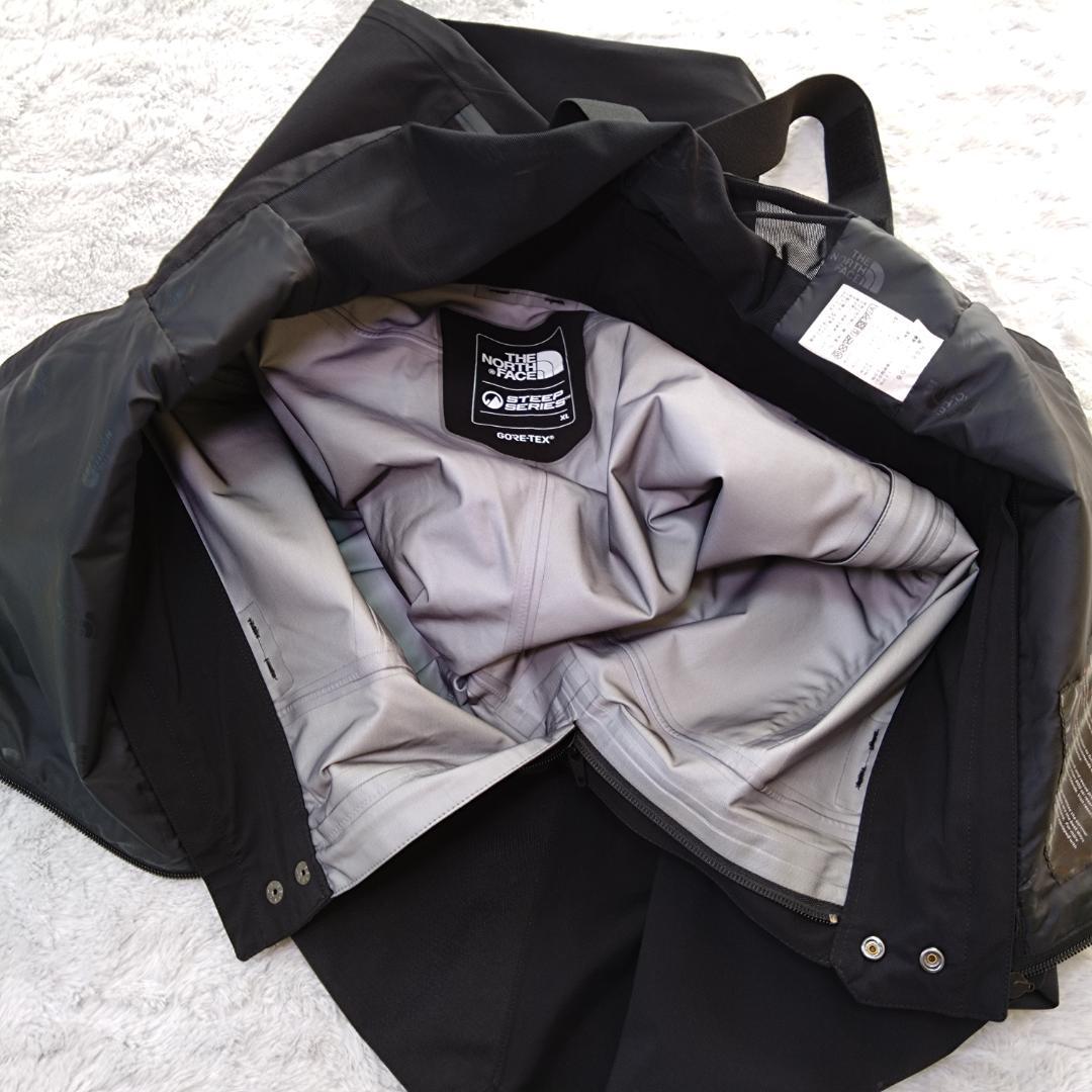 ザノースフェイス ビブパンツ　XL　黒　GORETEX　STEEP SERIES