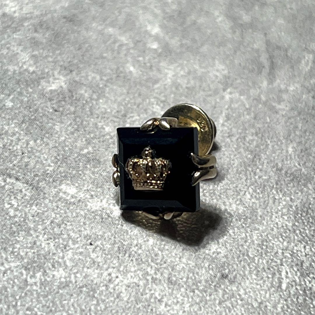 ギャラ付きJUSTIN DAVIS BLACK ICEピアス　ゴールド　k18